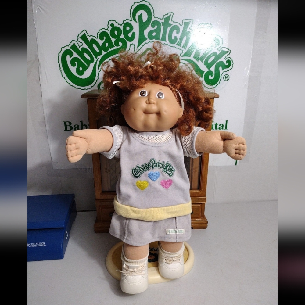 Cabbage Patch Kids HTF Cornsilk Girl 3 Hearts Dress